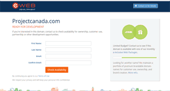 Desktop Screenshot of projectcanada.com